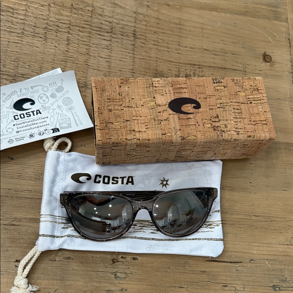 Costa Black Sunglasses with Cork Box